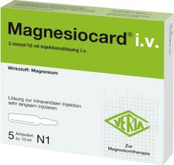 MAGNESIOCARD i.v. Injektionsl�sung 5X10 ml von Verla-Pharm Arzneimittel GmbH & Co. KG