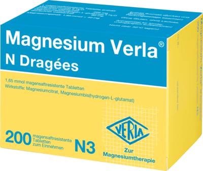 MAGNESIUM VERLA N Dragees 2x100 St 200 St von Verla-Pharm Arzneimittel GmbH & Co. KG