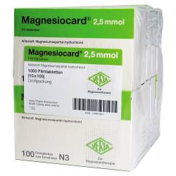 "Magnesiocard 2,5mmol Filmtabletten 10x100 Stück" von "Verla-Pharm Arzneimittel GmbH & Co. KG"