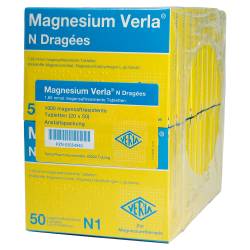 "Magnesium Verla N Dragees Tabletten magensaftresistent 20x50 Stück" von "Verla-Pharm Arzneimittel GmbH & Co. KG"