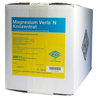 "Magnesium Verla N Konzentrat Pulver zur Herstellung einer Lösung zum Einnehmen 500 Stück" von "Verla-Pharm Arzneimittel GmbH & Co. KG"