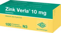 ZINK VERLA 10 mg Filmtabletten 100 St von Verla-Pharm Arzneimittel GmbH & Co. KG