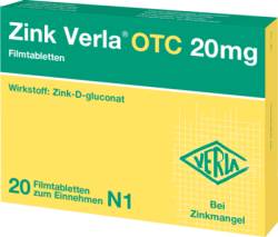 ZINK VERLA OTC 20 mg Filmtabletten 20 St von Verla-Pharm Arzneimittel GmbH & Co. KG