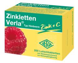 ZINKLETTEN Verla Himbeere Lutschtabletten 98 g von Verla-Pharm Arzneimittel GmbH & Co. KG