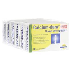 "Calcium-dura Vit D3 Brause 1200mg/800 I.E. Brausetabletten 120 Stück" von "Viatris Healthcare GmbH - Zweigniederlassung Bad Homburg"