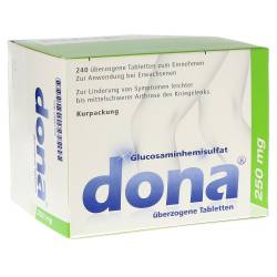 "Dona 250mg Überzogene Tabletten 240 Stück" von "Viatris Healthcare GmbH - Zweigniederlassung Bad Homburg"