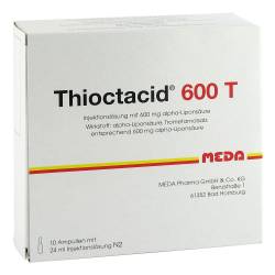 "THIOCTACID 600 T Injektionslösung 10x24 Milliliter" von "Viatris Healthcare GmbH - Zweigniederlassung Bad Homburg"