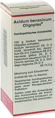 ACIDUM BENZOICUM OLIGOPLEX Liquidum 50 ml von Viatris Healthcare GmbH