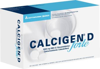 CALCIGEN D forte 1000 mg/880 I.E. Brausetabletten 100 St von Viatris Healthcare GmbH
