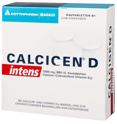 CALCIGEN D intens 1000 mg/880 I.E. Kautabletten 120 St von Viatris Healthcare GmbH