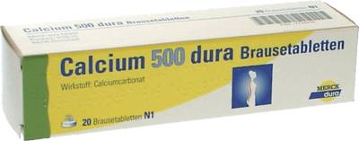 CALCIUM 500 dura Brausetabletten 20 St von Viatris Healthcare GmbH