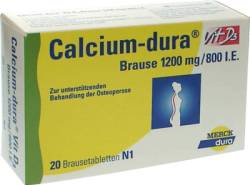 CALCIUM DURA Vit D3 Brause 1200 mg/800 I.E. 20 St von Viatris Healthcare GmbH
