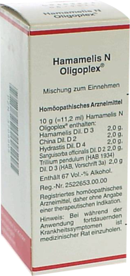 HAMAMELIS N Oligoplex Liquidum 50 ml von Viatris Healthcare GmbH