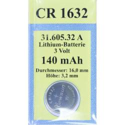 BATTERIEN Lithium 3V CR 1632 1 St ohne von Vielstedter Elektronik