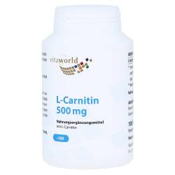 "L-CARNITIN 500 mg Kapseln 100 Stück" von "Vita World GmbH"