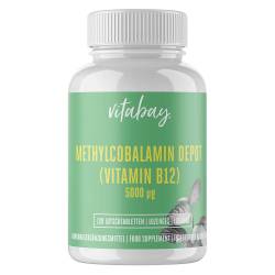 "METHYLCOBALAMIN Vit.B12 Depot 5000 µg vegan Lut. 120 Stück" von "Vitabay CV"