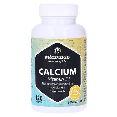 "CALCIUM D3 600 mg/400 I.E. vegetarisch Tabletten 120 Stück" von "Vitamaze GmbH"