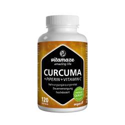 "CURCUMA+PIPERIN+Vitamin C vegan Kapseln 120 Stück" von "Vitamaze GmbH"