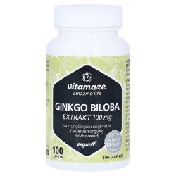 "GINKGO BILOBA 100 mg hochdosiert vegan Kapseln 100 Stück" von "Vitamaze GmbH"