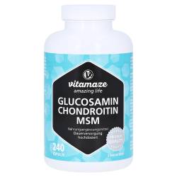 "GLUCOSAMIN CHONDROITIN MSM Vitamin C Kapseln 240 Stück" von "Vitamaze GmbH"