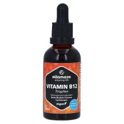 VITAMIN B12 100 myg hochdosiert vegan Tropfen 50 ml Tropfen von Vitamaze GmbH