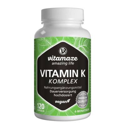 vitamaze VITAMIN K1+K2 Komplex hochdosiert von Vitamaze GmbH