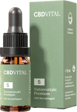 CBD VITAL Naturextrakt Premium CBD-Mundpflege-Öl 5% von Vitrasan GmbH