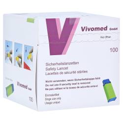 SICHERHEITSBLUTLANZETTEN 18 Gx1,8 mm grün 100 St Lanzetten von Vivomed GmbH Krankenhausbedarf