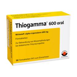 THIOGAMMA 600 oral Filmtabletten 30 St von W�rwag Pharma GmbH & Co. KG