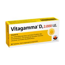 VITAGAMMA D3 2.000 I.E. Vitamin D3 NEM Tabletten 12 g von W�rwag Pharma GmbH & Co. KG