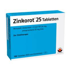 ZINKOROT 25 mg Tabletten 100 St von W�rwag Pharma GmbH & Co. KG