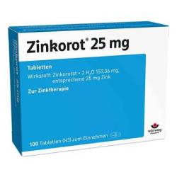 ZINKOROT 25 mg Tabletten 100 St von W�rwag Pharma GmbH & Co. KG