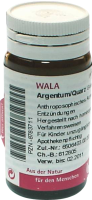 ARGENTUM/QUARZ Globuli 20 g von WALA Heilmittel GmbH