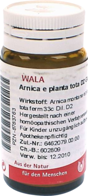 ARNICA E Planta tota D 2 Globuli 20 g von WALA Heilmittel GmbH