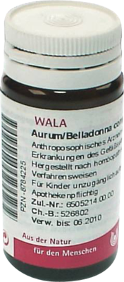 AURUM/BELLADONNA comp.Globuli 20 g von WALA Heilmittel GmbH