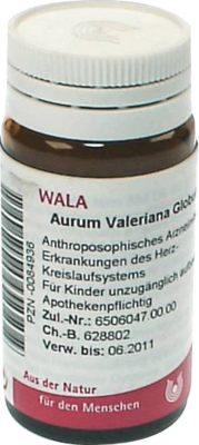 AURUM VALERIANA Globuli Velati 20 g von WALA Heilmittel GmbH