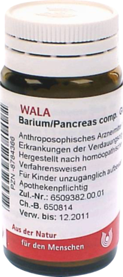 BARIUM/PANCREAS comp.Globuli 20 g von WALA Heilmittel GmbH