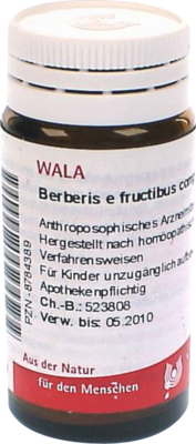 BERBERIS E fructibus comp.Globuli 20 g von WALA Heilmittel GmbH