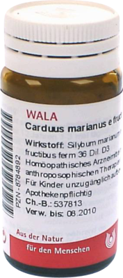 CARDUUS MARIANUS E fructibus D 3 Globuli 20 g von WALA Heilmittel GmbH