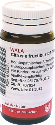CITRUS E FRUCTIBUS D 2 Globuli 20 g von WALA Heilmittel GmbH