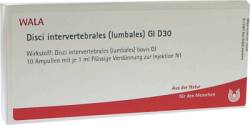 DISCI intervertebrales lumbales GL D 30 Ampullen 10X1 ml von WALA Heilmittel GmbH