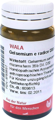 GELSEMIUM E radice D 30 Globuli 20 g von WALA Heilmittel GmbH