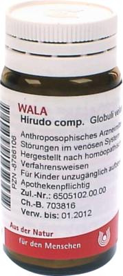 HIRUDO COMP.Globuli 20 g von WALA Heilmittel GmbH