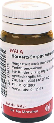 HORNERZ/Corpus vitreum comp.Globuli 20 g von WALA Heilmittel GmbH