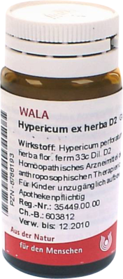HYPERICUM EX Herba D 2 Globuli 20 g von WALA Heilmittel GmbH