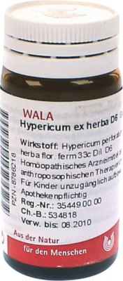 HYPERICUM EX Herba D 6 Globuli 20 g von WALA Heilmittel GmbH