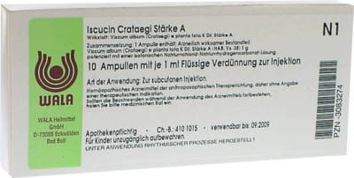 ISCUCIN crataegi St�rke A Ampullen 10X1 ml von WALA Heilmittel GmbH