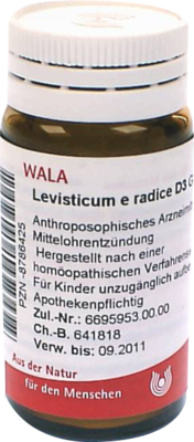 LEVISTICUM E radice D 3 Globuli 20 g von WALA Heilmittel GmbH