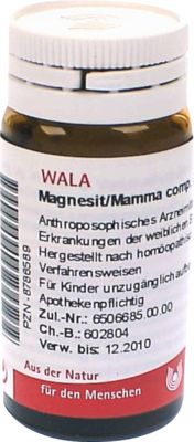 MAGNESIT/MAMMA comp.Globuli 20 g von WALA Heilmittel GmbH