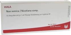 NUX VOMICA/NICOTIANA comp.Ampullen 10X1 ml von WALA Heilmittel GmbH